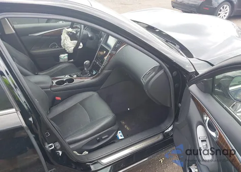 2014 Infiniti Q50 Hybrid Premium z USA, uszkodzony, nr VIN JN1AV7AR1EM703041